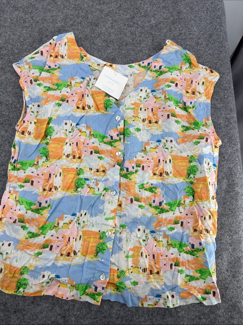 Cynthia Rowley New York Greek Isle
Linen Blend Button Back shirt
NWT XS - Picture 4 of 10